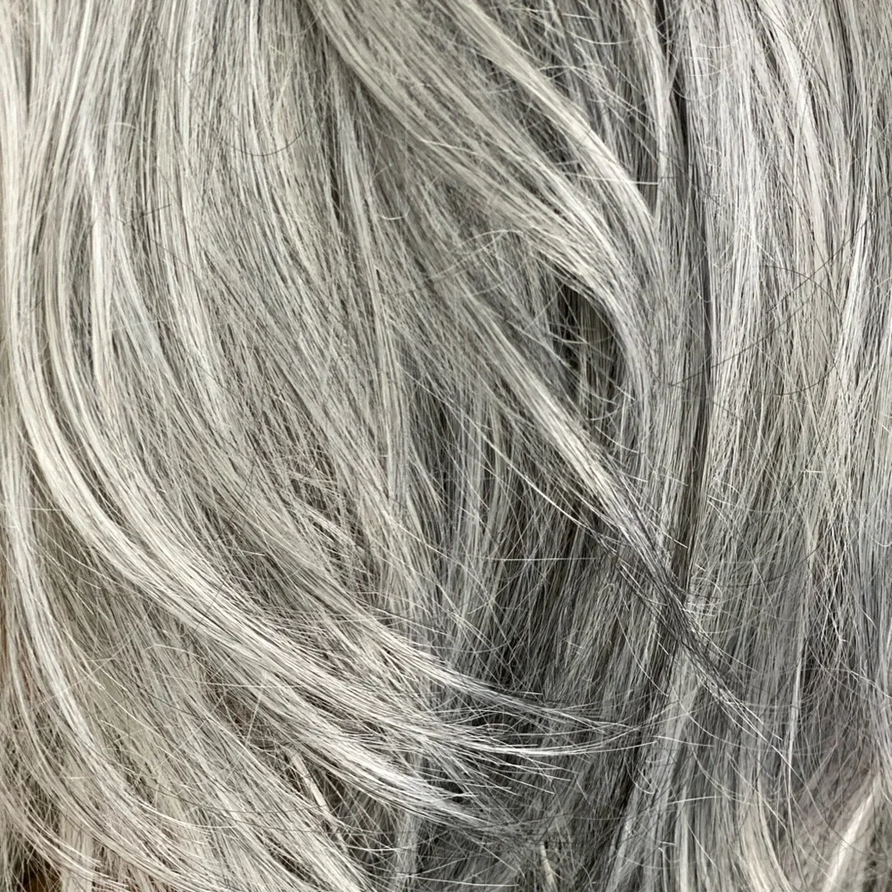 silver fox blowout volume wig